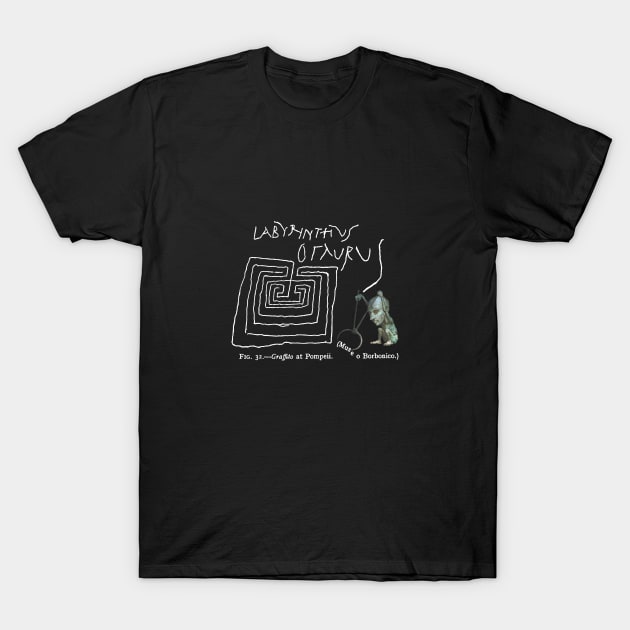 Labrynth Collage Design T-Shirt by OpsimathArt